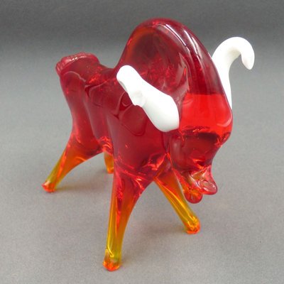 Vintage Red Murano Glass Ram-WK-1031363