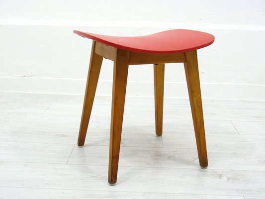 Vintage Red Stool, 1970s-WVA-1812869