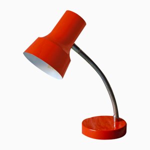 Vintage Red Table Lamp from Veb Narva, 1950s-AIU-705889