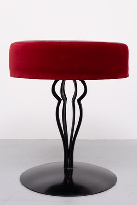 Vintage Red Velvet Side Tables from De Ster Gelderland, 2000, Set of 2-GCG-2041824