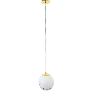 Vintage Regency Ball Lamp in Milk Glass Gold-BMU-1807639