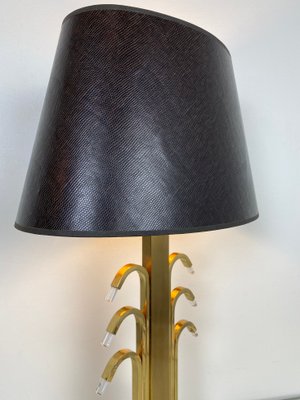 Vintage Regency Brass Golden Table Lamp from WKR, Germany, 1980s-WZZ-1134122