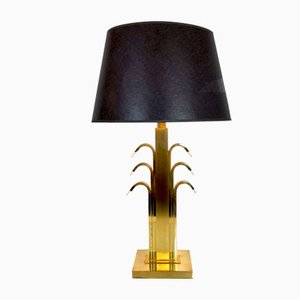 Vintage Regency Brass Golden Table Lamp from WKR, Germany, 1980s-WZZ-1134122