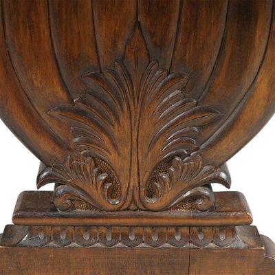 Vintage Renaissance Style Italian Carved Walnut Dining Table by Michele Bonciani-Cascina, 1940s-NJV-577243