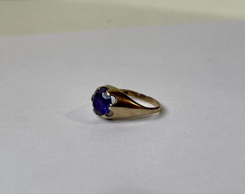 Vintage Ring in 14 Carat Gold and Amethyst by Herman Siersbøl, 1960s-LCR-1716505