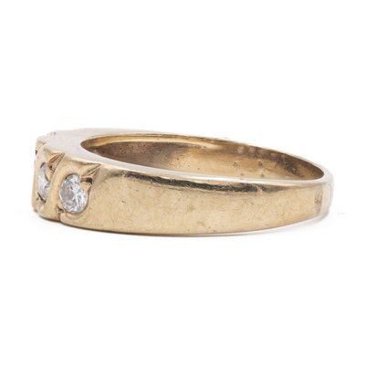 Vintage Riviera Ring in 9k Yellow Gold with Diamonds-PPA-2022341