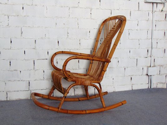 Vintage Rocking Chair in Bamboo-GZF-1346134