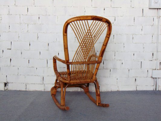 Vintage Rocking Chair in Bamboo-GZF-1346134