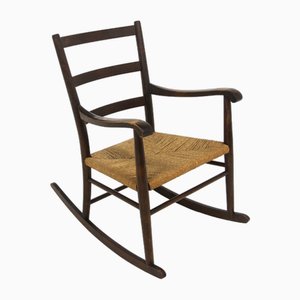 Vintage Rocking Chair in Beech, 1960-GEK-1772615