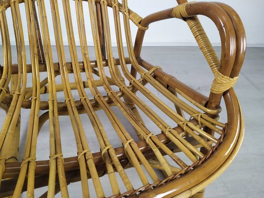 Vintage Rocking Chair in Rattan-EAD-947211