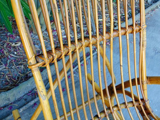 Vintage Rocking Chairs in Bamboo, Set of 2-GZF-1338297