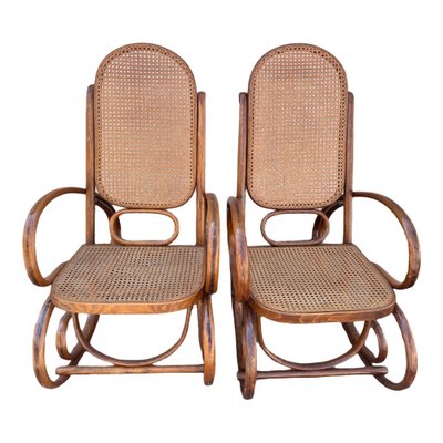 Vintage Rocking Chairs in Beech, Set of 2-SDV-1328034