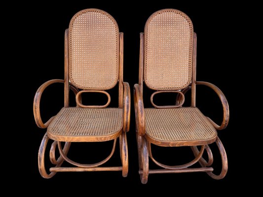 Vintage Rocking Chairs in Beech, Set of 2-SDV-1328034