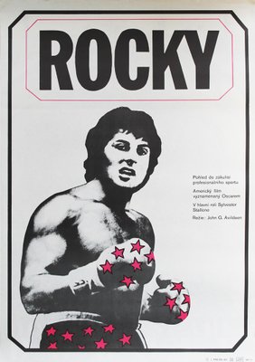 Vintage Rocky Poster by Jan Antonin Pacak, 1980s-BAR-583413