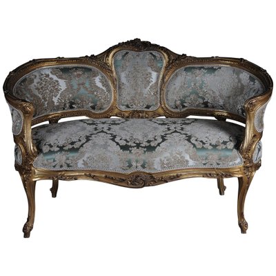 Vintage Rococo Beech Sofa-FLW-1402237