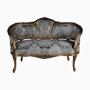 Vintage Rococo Beech Sofa-FLW-1402237