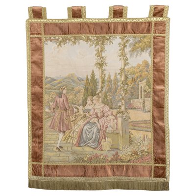 Vintage Rococo Tapestry Wall Hanging, Belgium, 1970s-KEG-1997649