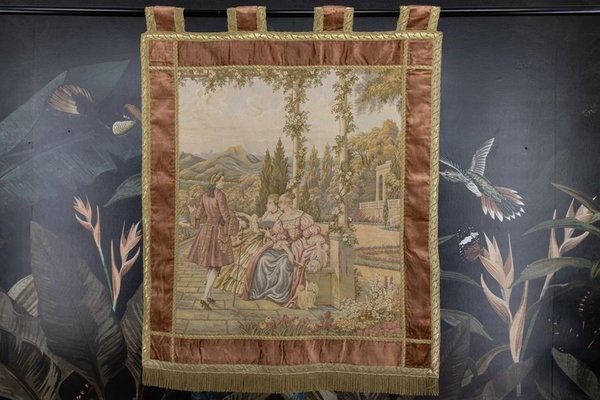 Vintage Rococo Tapestry Wall Hanging, Belgium, 1970s-KEG-1997649