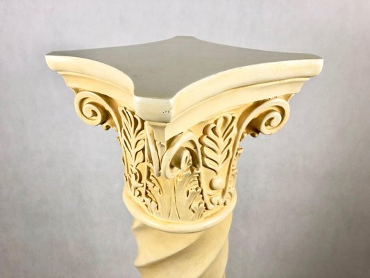 Vintage Roman Column Flower Stand Pedestal, 1980s-ZCY-1376017