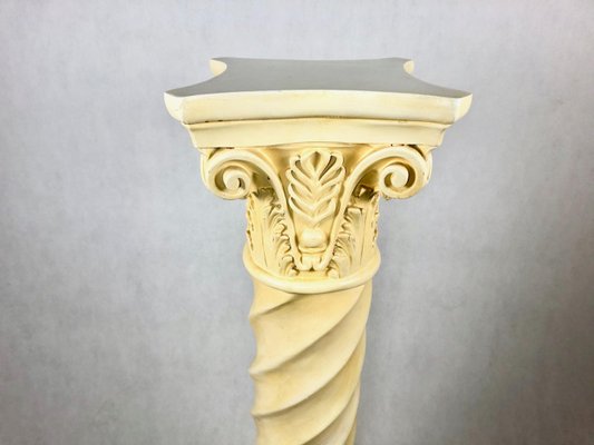 Vintage Roman Column Flower Stand Pedestal, 1980s-ZCY-1376017