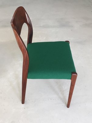 Vintage Rosewood Dining Chairs from J.L. Møllers, 1950s, Set of 4-VVO-1974007