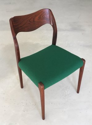 Vintage Rosewood Dining Chairs from J.L. Møllers, 1950s, Set of 4-VVO-1974007