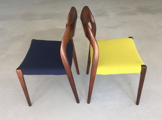 Vintage Rosewood Dining Chairs from J.L. Møllers, 1950s, Set of 4-VVO-1974007