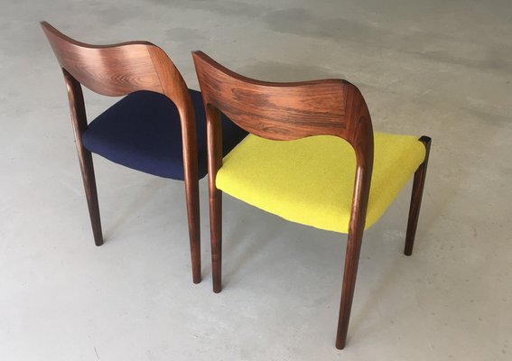 Vintage Rosewood Dining Chairs from J.L. Møllers, 1950s, Set of 4-VVO-1974007