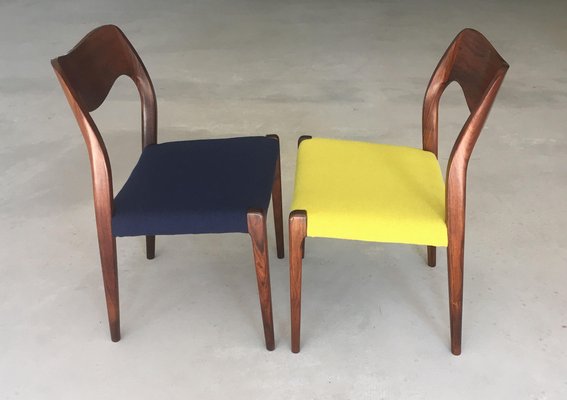 Vintage Rosewood Dining Chairs from J.L. Møllers, 1950s, Set of 4-VVO-1974007