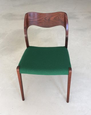 Vintage Rosewood Dining Chairs from J.L. Møllers, 1950s, Set of 4-VVO-1974007