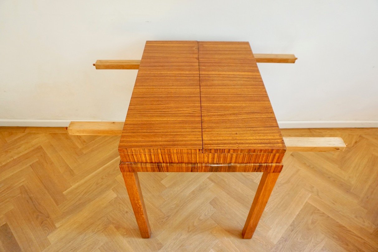 Vintage Rosewood Game Table in the Style of Lajos Kozma, 1930s