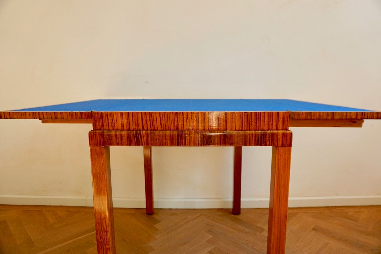 Vintage Rosewood Game Table in the Style of Lajos Kozma, 1930s