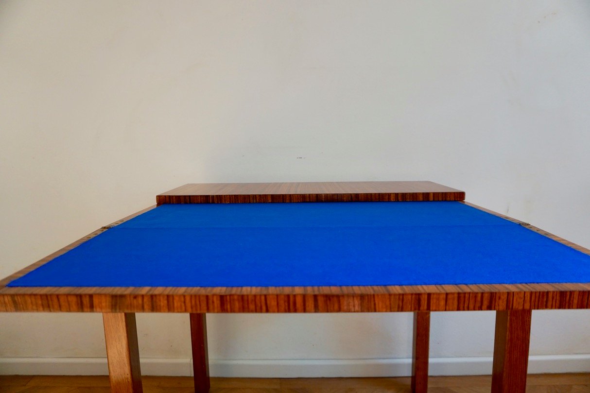 Vintage Rosewood Game Table in the Style of Lajos Kozma, 1930s