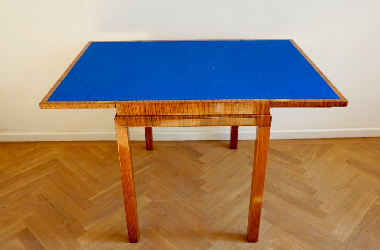 Vintage Rosewood Game Table in the Style of Lajos Kozma, 1930s