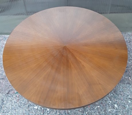 Vintage Round Coffee Table With Chromed Aluminum Stand, 1960s-HOI-1193997