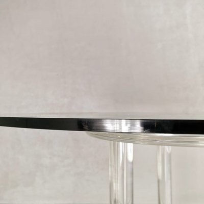 Vintage Round Dining Table in Acrylic Glass, 1980s-PRS-1421496