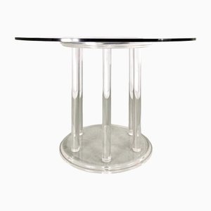 Vintage Round Dining Table in Acrylic Glass, 1980s-PRS-1421496