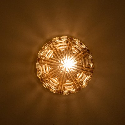 Vintage Round Glass Flush Mount, 1960-VDW-2016892