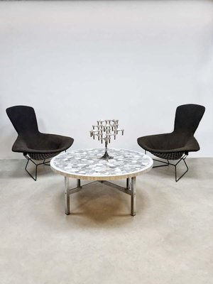 Vintage Round Mosaic Coffee Table by Berthold Müller, 1960s-BW-1717372