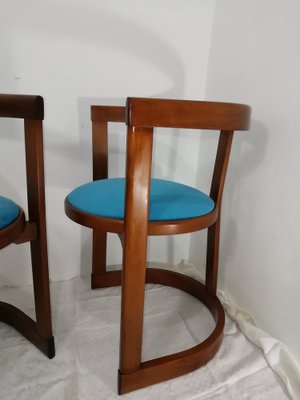 Vintage Rounded Dining Chairs, 1960s, Set of 6-HNE-1819167