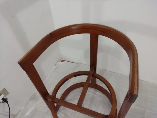 Vintage Rounded Dining Chairs, 1960s, Set of 6-HNE-1819167