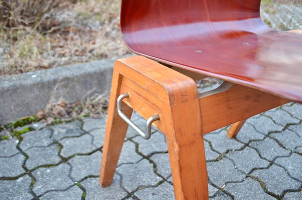 Vintage Royal Bentwood & Plywood Stacking Chairs, 1960s, Set of 4-UF-1383553