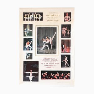 Vintage Russian Ballet High Glossy Soviet-Era Poster, 1980s-DEK-932511