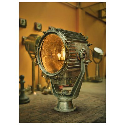 Vintage Russian Chromed-Metal Ship Searchlight-NQ-742124