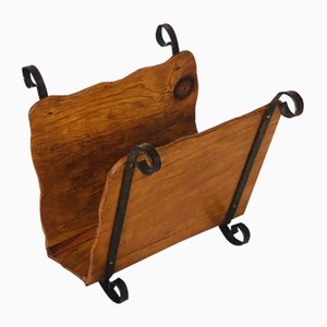 Vintage Rustic Magazine Rack, 1950s-OJT-1728792