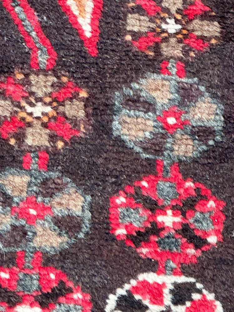 Vintage Rustic Mazlaghan Rug, 1950s