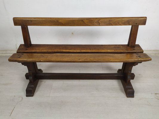 Vintage Rustic Oak Bench-EAD-1789920