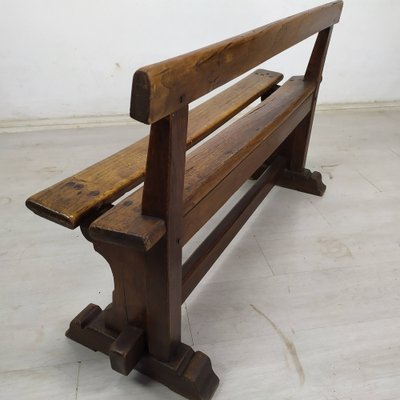 Vintage Rustic Oak Bench-EAD-1789920