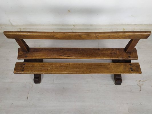 Vintage Rustic Oak Bench-EAD-1789920