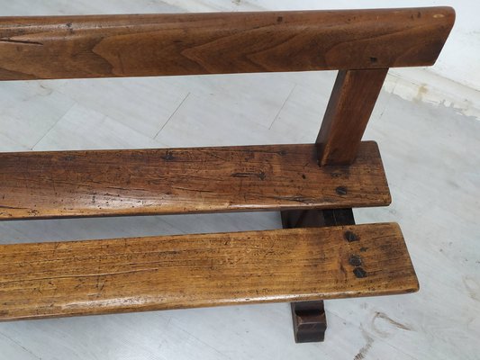 Vintage Rustic Oak Bench-EAD-1789920